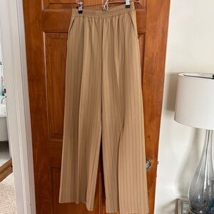 La Ligne Camel Striped Wide Leg Pants (Nico pant)